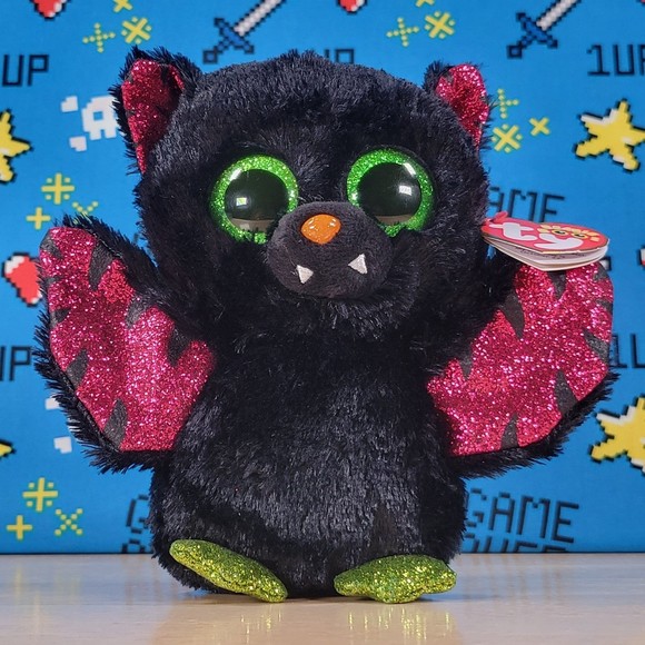 Ty Beanie Boo Drizella the Bat 6" UltraSoft Halloween Seasonal Toy Plush NWT - Picture 1 of 12